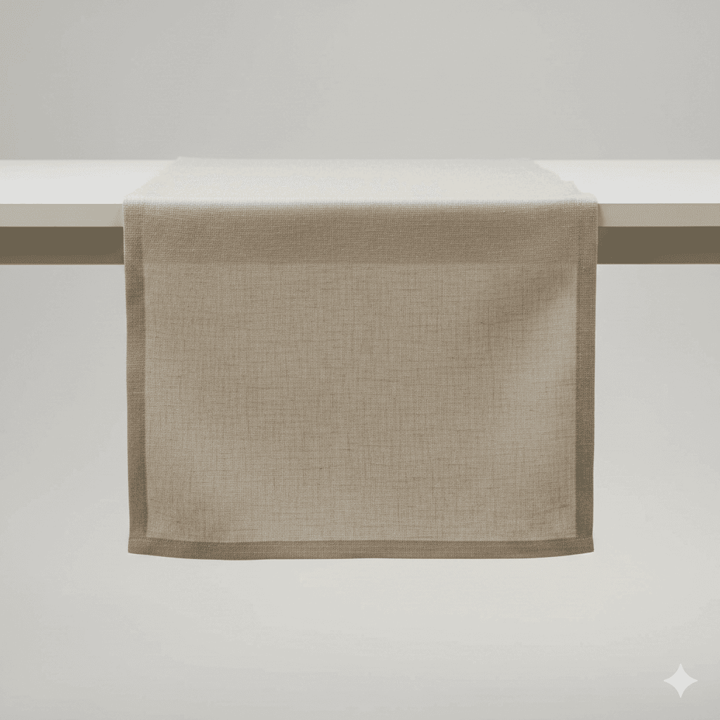 Table Runner (Cotton, Beige)