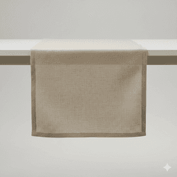 Table Runner (Cotton, Beige) view 1