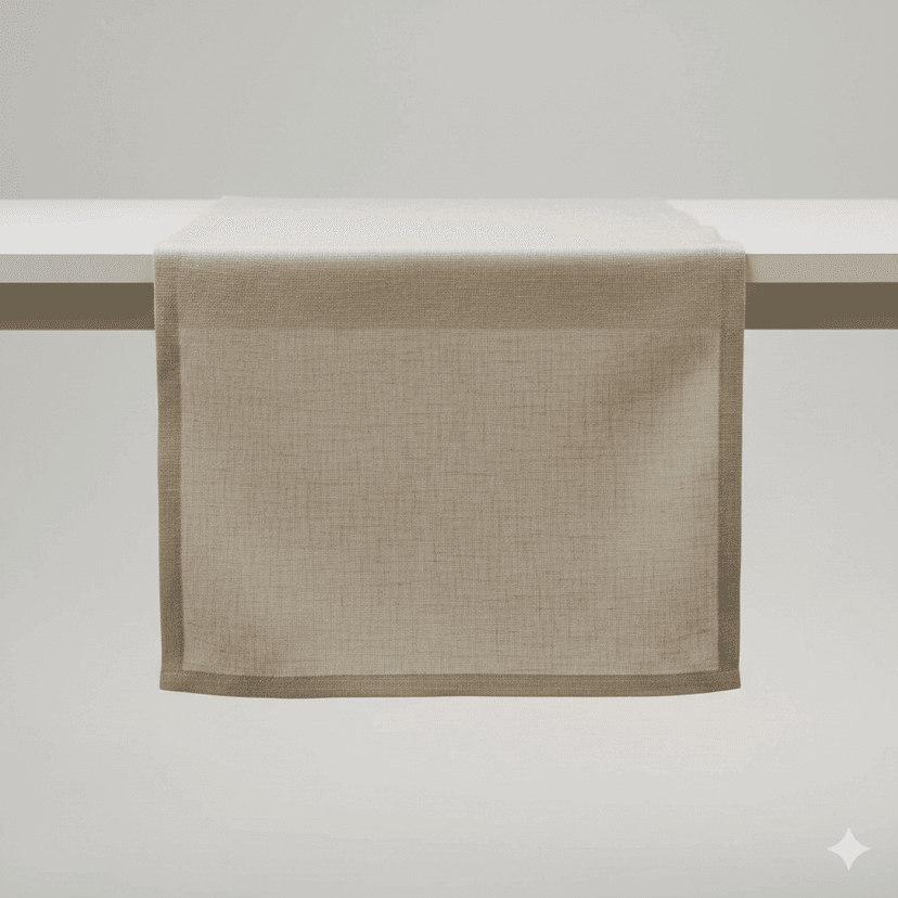 Table Runner (Cotton, Beige)