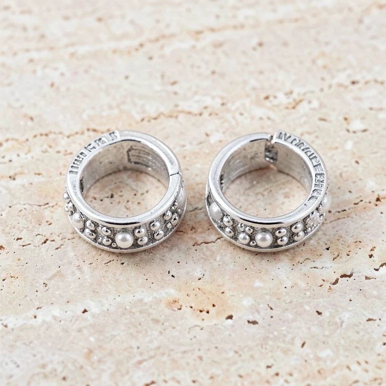 Imitation Silver-Tone Toe Ring Pair