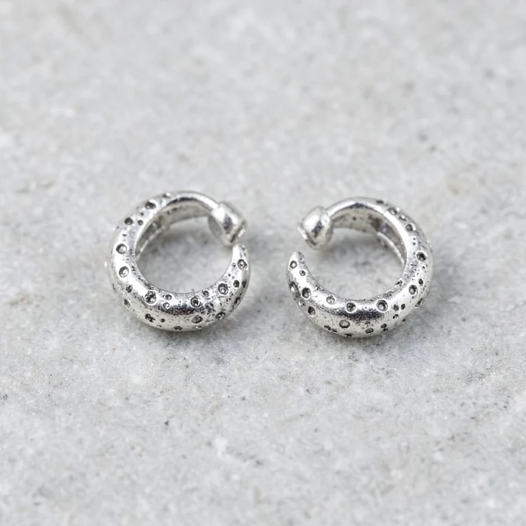 Imitation Oxidised-Tone Ear Cuff Pair