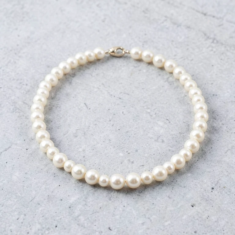 Imitation Faux Pearl Single-Strand Choker