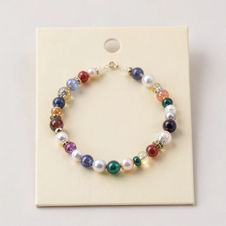 Imitation Multicolour Bead Necklace