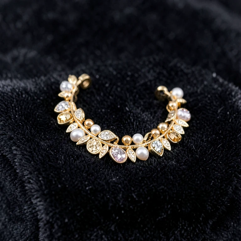 Imitation Gold-Tone Leaf Ear Cuff
