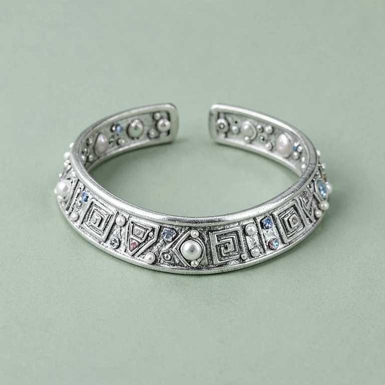 Imitation Oxidised-Tone Collar Choker
