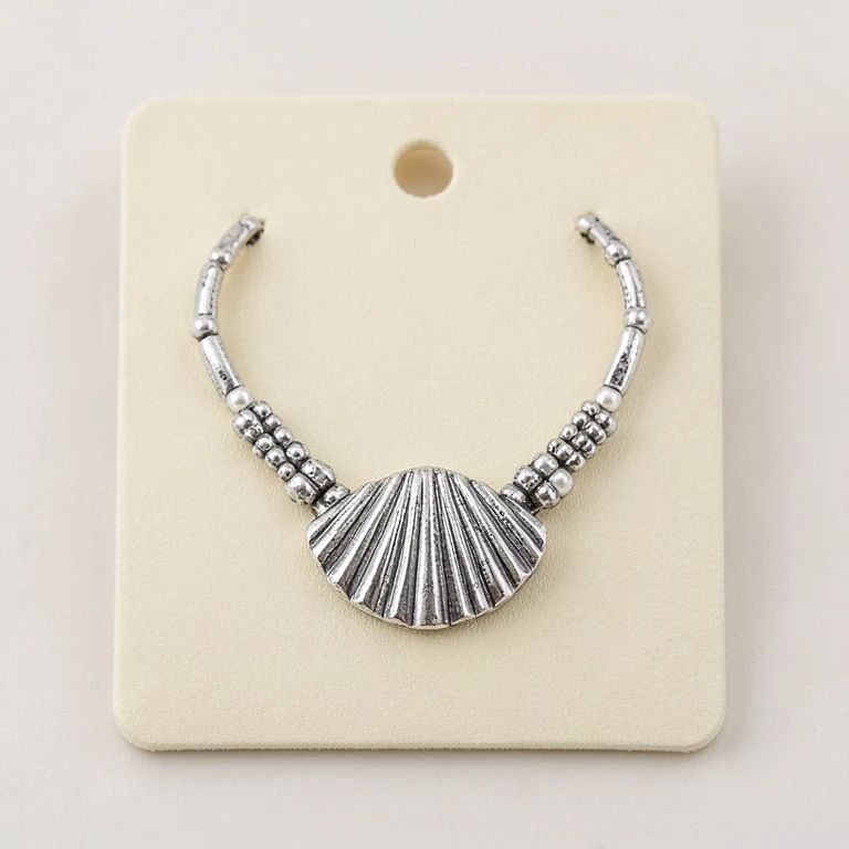 Imitation Oxidised-Tone Collar Necklace