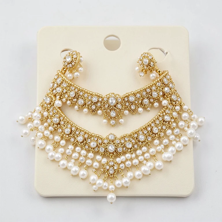 Imitation Bridal Kundan-Style Choker Set