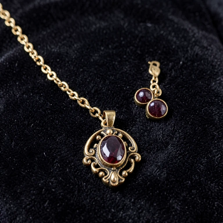 Imitation Victorian-Style Pendant Set