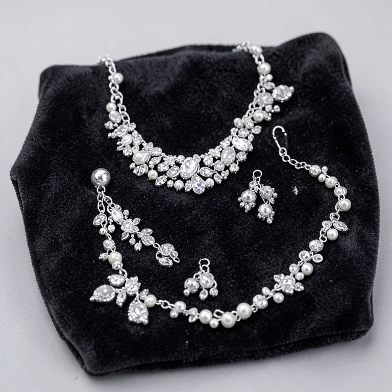 Imitation Crystal-Style Bridal Jewellery Set