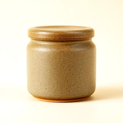 Stoneware Condiment Jar