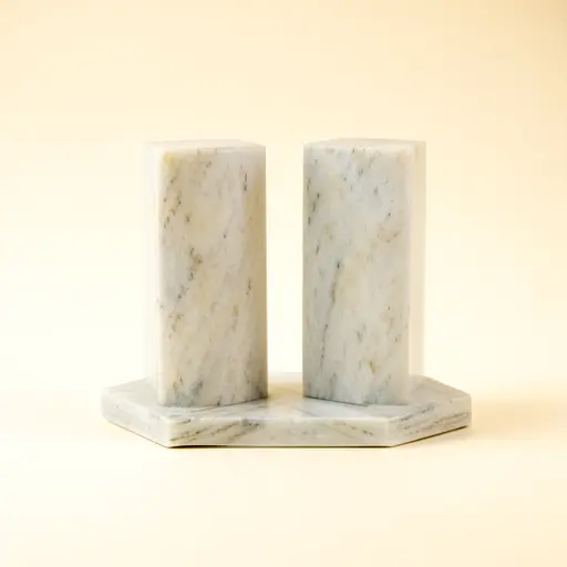 Marble Bookend Pair