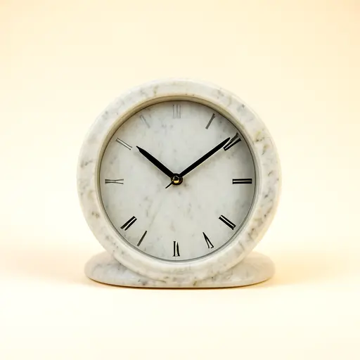 Marble Table Clock
