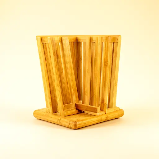 Bamboo Magazine Stand
