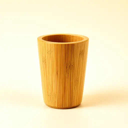 Bamboo Toothbrush Cup