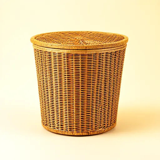 Cane Laundry Bin