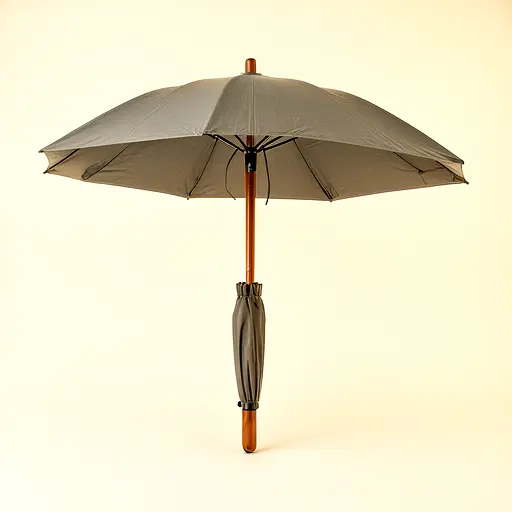 Travel Umbrella Wood Handle