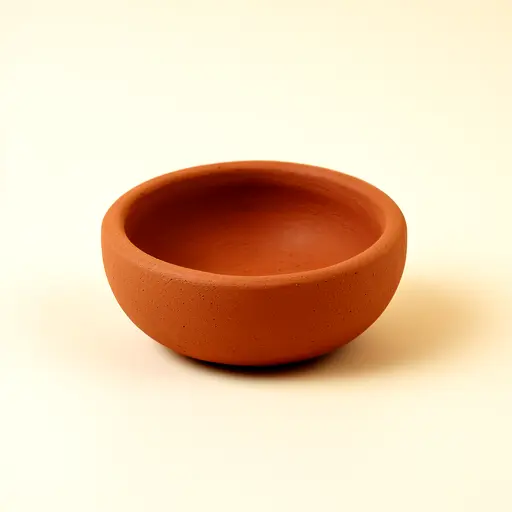 Clay Diya Round Set