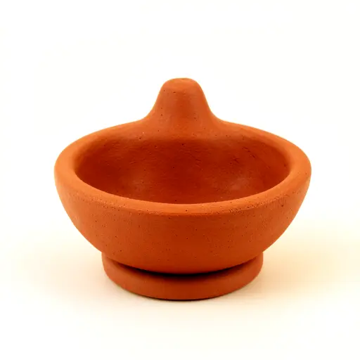 Clay Diya Temple Set